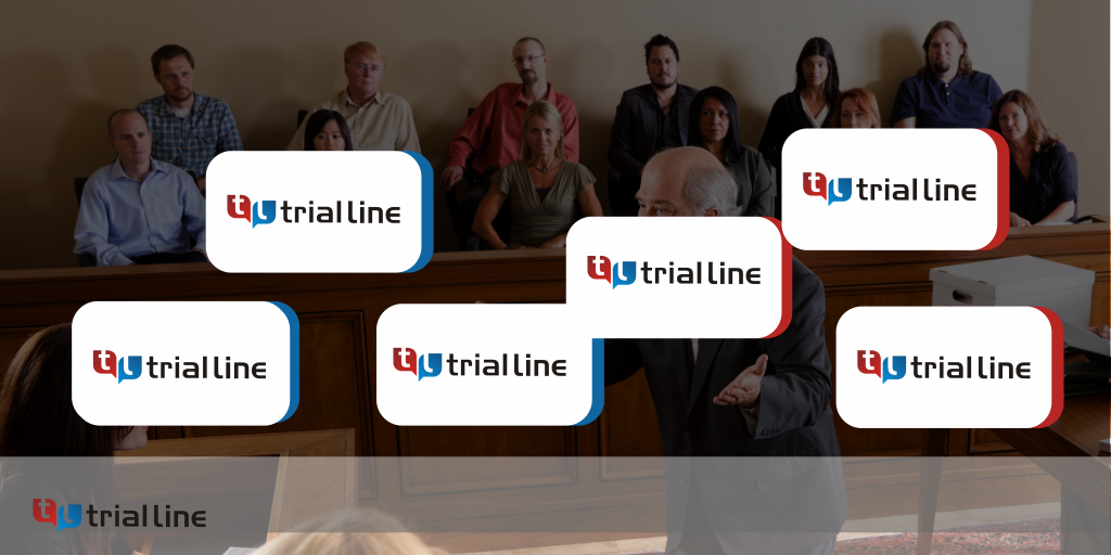 A felony case timeline presented through TrialLine, a legal timeline software.