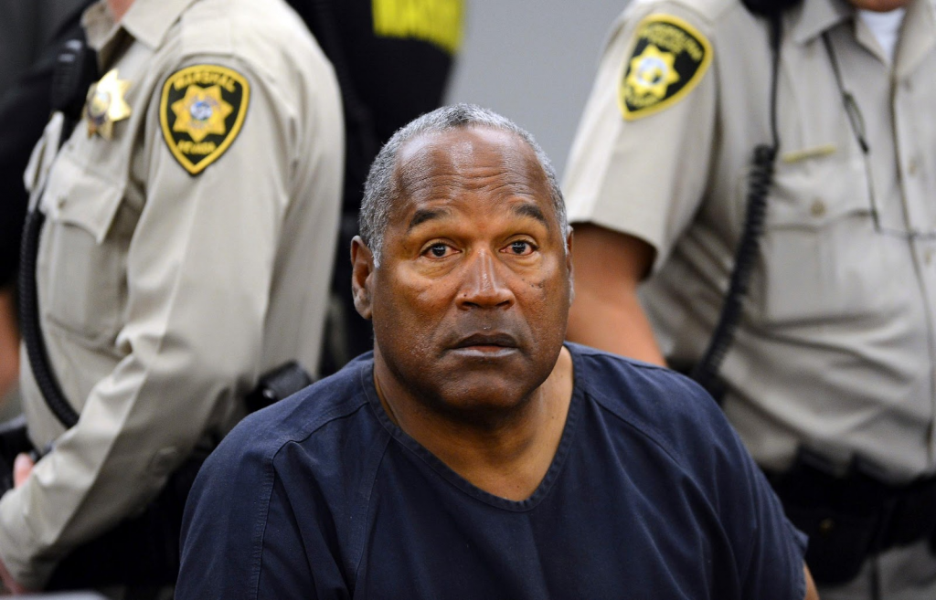 OJ in a court hearing