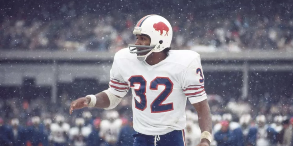 OJ playing football
