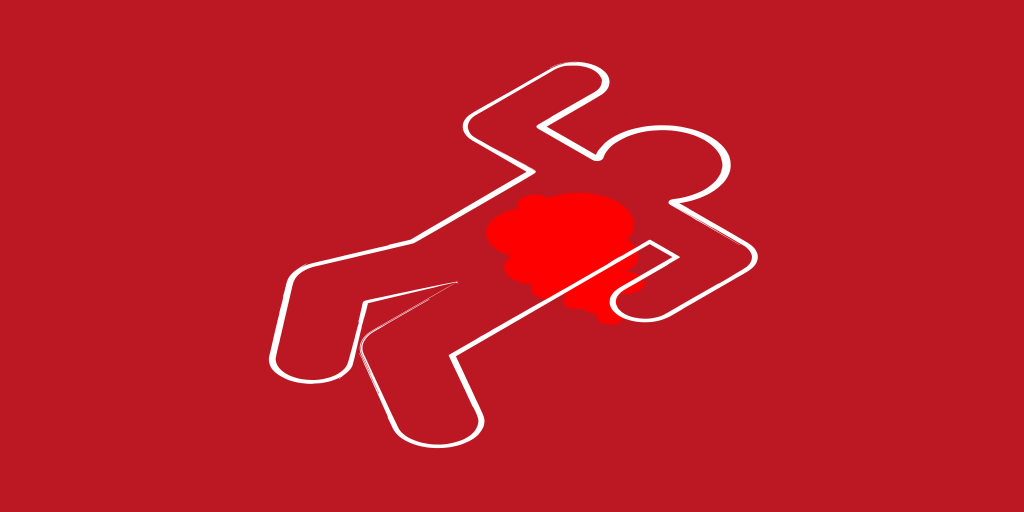 Chalk outline icons in a criminal investigation symbolizes evidence in a crime scene.